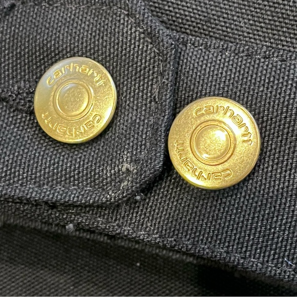 Carhartt Black Chore Jacket Cotton Canvas Heavy Barn Field Coat Blanket Mens 2XL - Picture 4 of 16